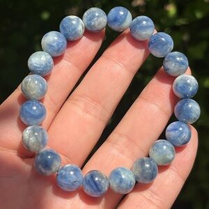 10mm‎ stretchable flashy kyanite bracelet 0746